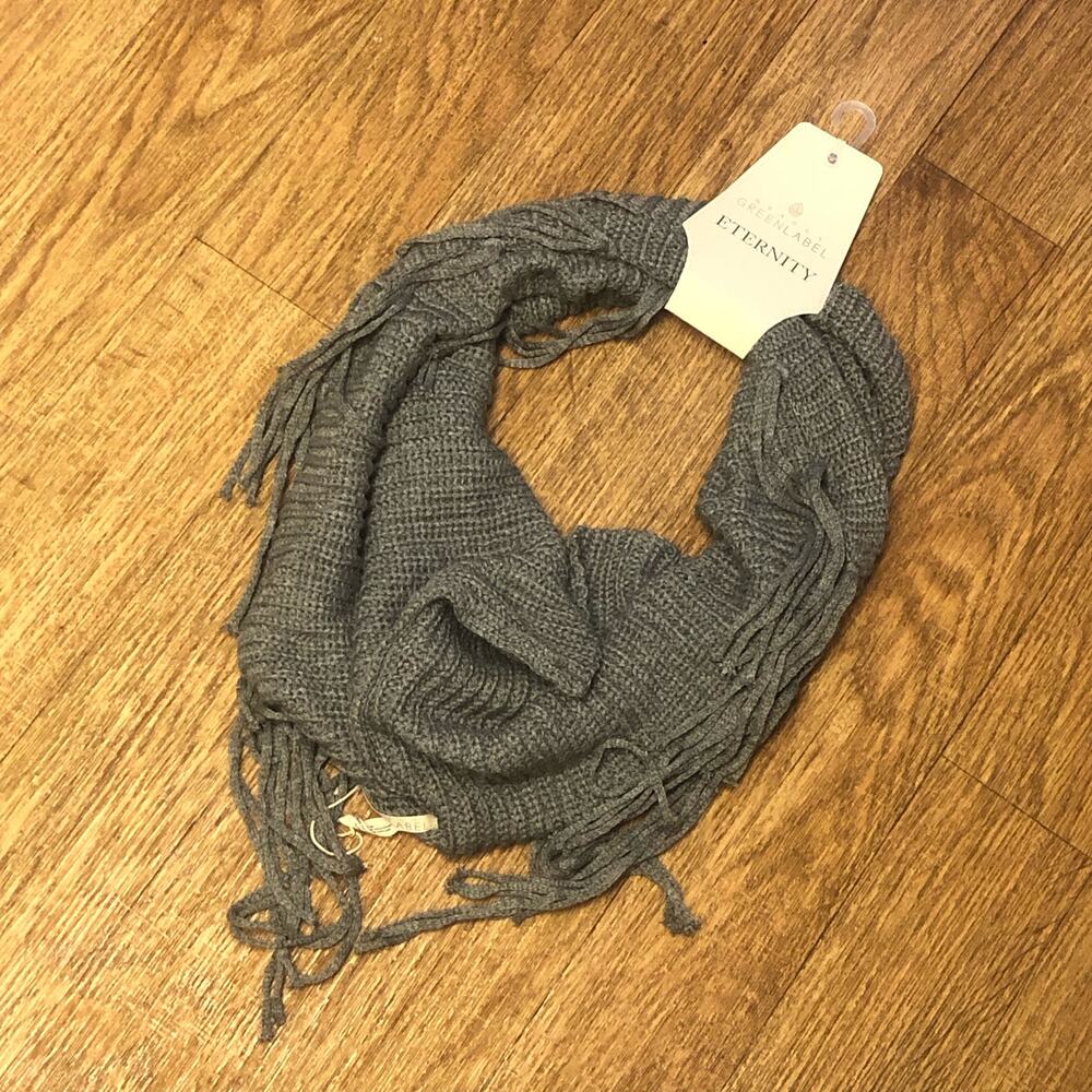 Quagga Green Label Gray Eternity Infinity Polyester Scarf